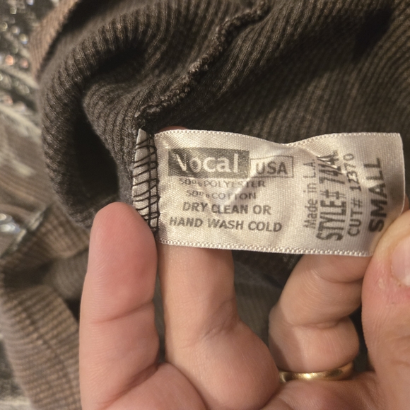 VOCAL Y2K LONG SEELVED ANGEL WING TEE WITH RHINESTONES SIZE SMALL - Picture 4 of 6